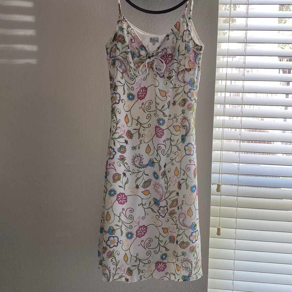 Vintage dress, blue motion size 38.